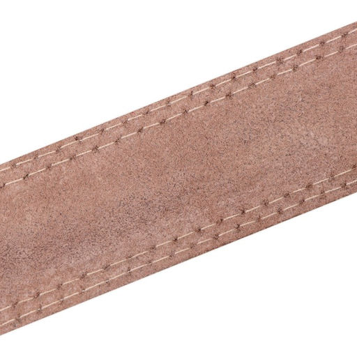 Ошейник кожаный двухслойный на замше, 3,5 см, ОШ 41-51 см, бежевый - Пижон фото 6