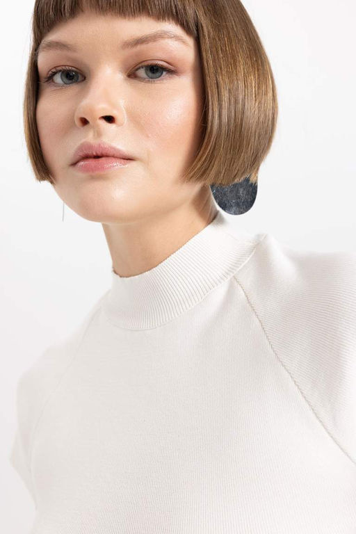 Свитер стандартного кроя с полуводолазкой - Defacto фото 8
