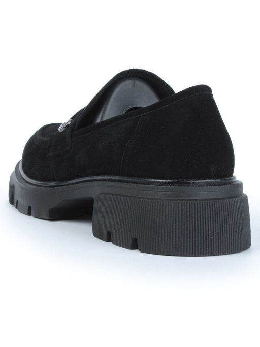 01-C1819-2 BLACK Ботинки демисезонные женские (натуральная замша)