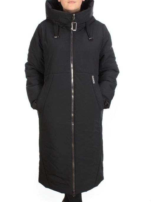 9069 BLACK Пальто зимнее женское CORUSKY (верблюжья шерсть)