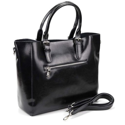 Женская кожаная сумка 1455 Блек - Cidirro фото 3