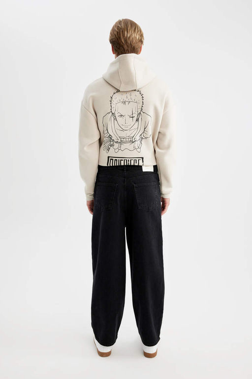 Широкие мешковатые джинсовые брюки с широким узором, нормальной талией и широкими штанинами - Defacto фото 8