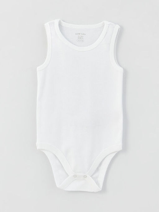 Bisiklet Yaka Basic Erkek Bebek ??t??tl? Bodysuit 2li