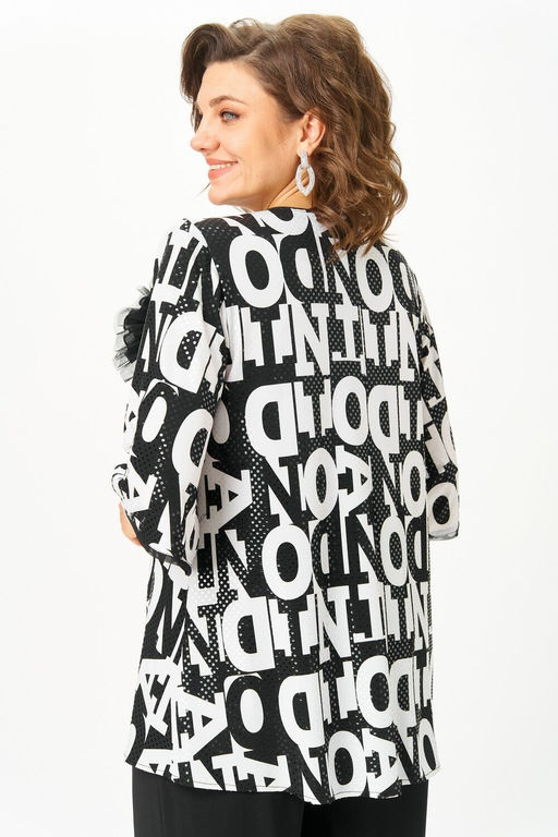 Блуза Svetlana Style 5036 черный+буквы
