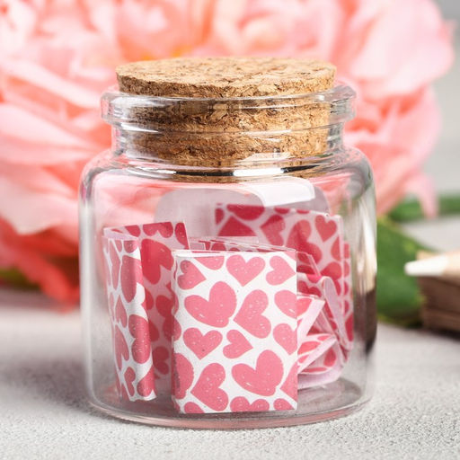 Баночка с любовными пожеланиями «10 причин моей любви к тебе», 4.7×5 см