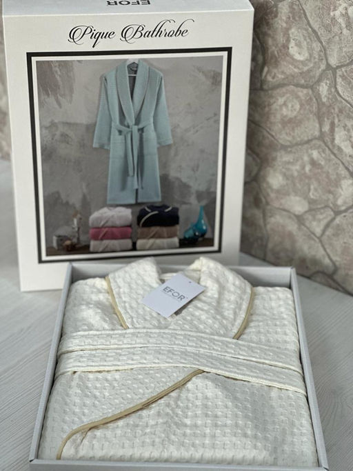 Халат вафельный EFOR размер L/XL кремовый коробка