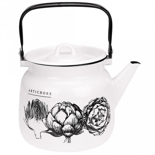 Artichoke Чайник эмалированный 3,5л, металлическая крышка (Россия)