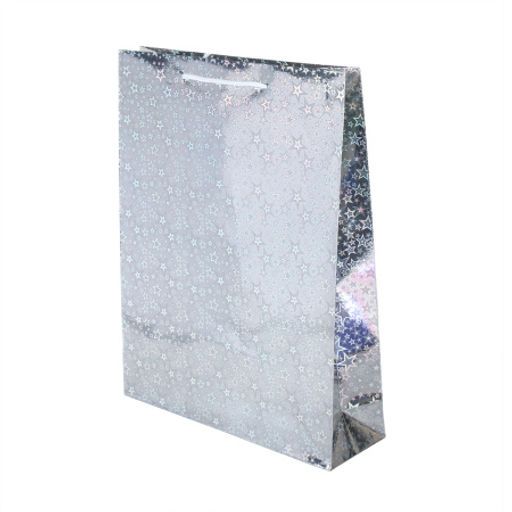 Цена за 12 шт. Пакет подарочный 29х38х9 голография / GW-114 /уп 12/600/плотность бумаги 128г/м2 микс - Галеонтрейд фото 6