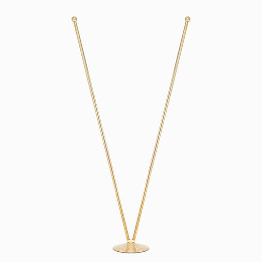 Цена за 2 шт. Флагшток напольный двойной 2 м, выдвижной, платформа d-30 см - Simaland фото 2