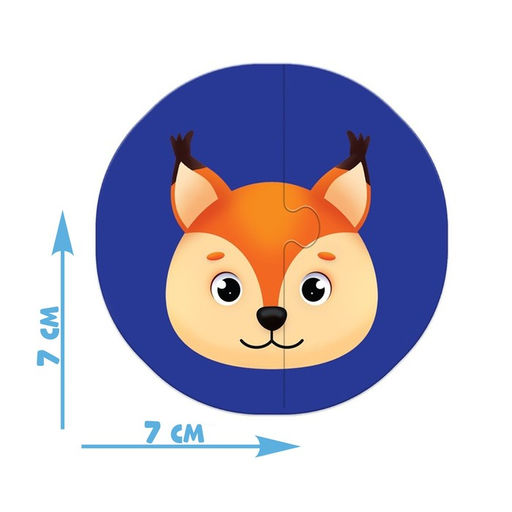 Макси-пазлы в металлической коробке Милые зверята, 15 пазлов - Puzzle time фото 2