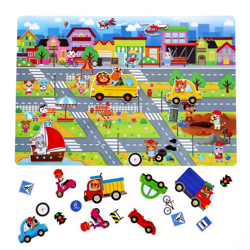 Книжка- игрушка Магнитный транспорт - Буква-ленд фото 2