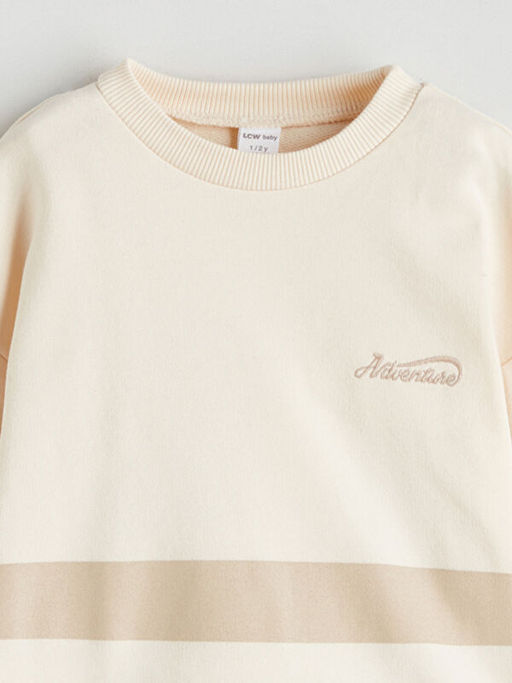 Bisiklet Yaka Erkek Bebek Sweatshirt
