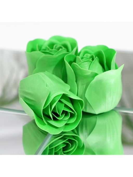 Мыльные розочки, зелёные, набор 3 шт. - Simaland фото 7
