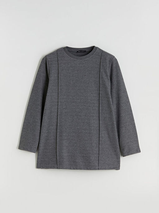 Bisiklet Yaka Kad?n Sweatshirt Tunik