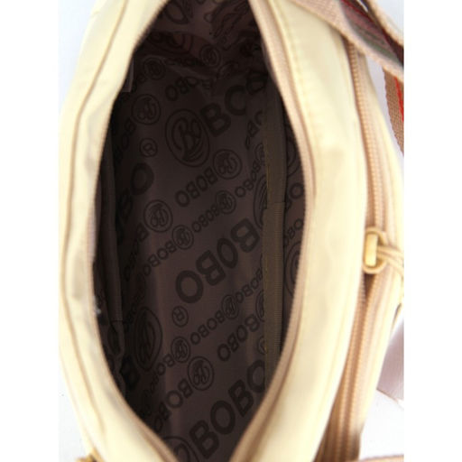 Сумка женская текстиль BoBo-9608-4, 1отд, плечевой ремень, молочный 261598  фото 3