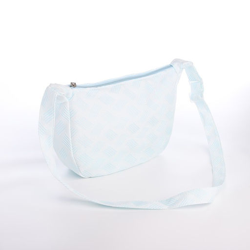 Сумка молодёжная на молнии, 36?8?23 см, голубая