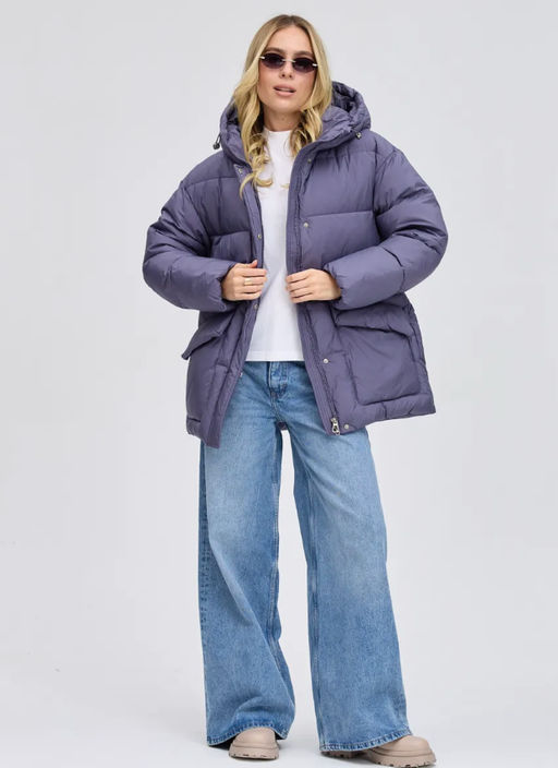 Укороченная куртка-пуховик с поясом БИО -ПУХ - Lawinter фото 4