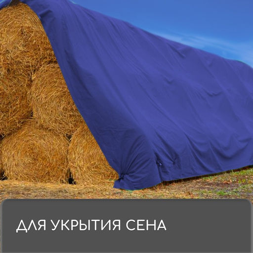 Тент защитный, 3×2 м, плотность 180 г/м², УФ, люверсы шаг 1 м, синий