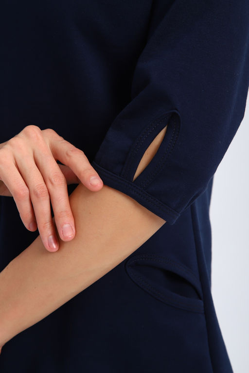 Кофта женская из футера 2-н Анфиса темно синий