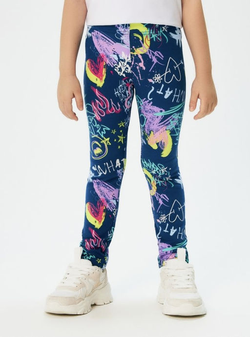 20230160009, Брюки детские для девочек (лосины) Tropic разноцветный - Acoola фото 2