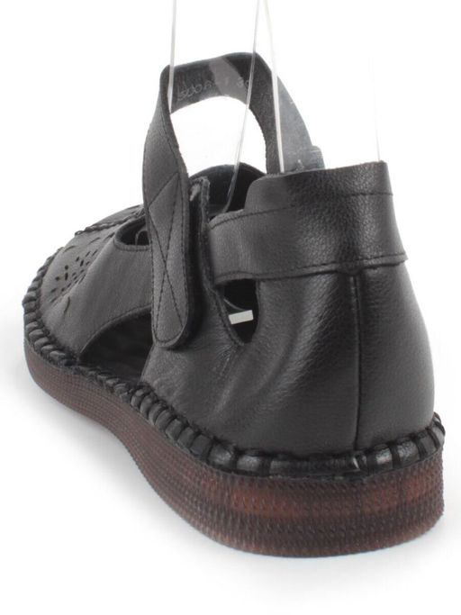 08-5008-1 BLACK Босоножки женские (натуральная кожа)