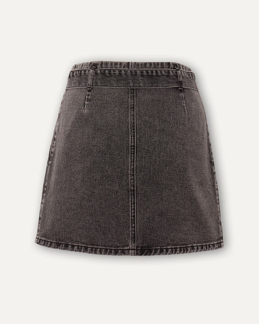 Джинсовая мини-юбка А-силуэта - Incity фото 7