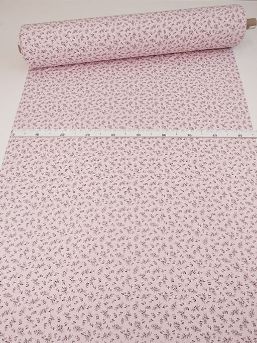 Трикотаж Кулир.гладь "Узелок нежности-серый букетик", ш.1.96м (0.98м*2, чулок), Пенье, хлопок-100%, 145гр/м.кв