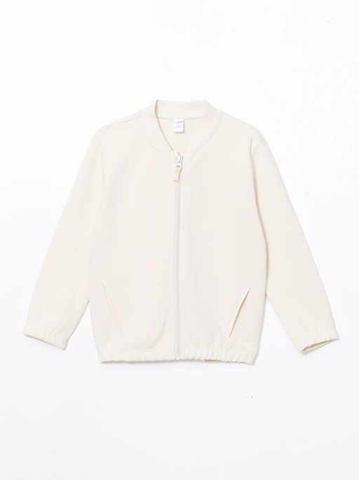 Basic Erkek ?ocuk Fermuarl? Sweatshirt