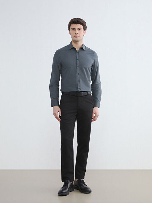 Slim Fit Poplin Erkek G?mlek