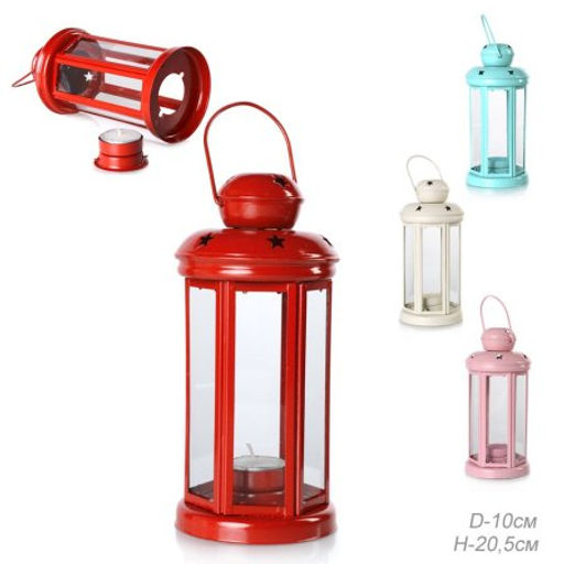 Подсвечник 21 см / L-733 /уп 12/48/микс