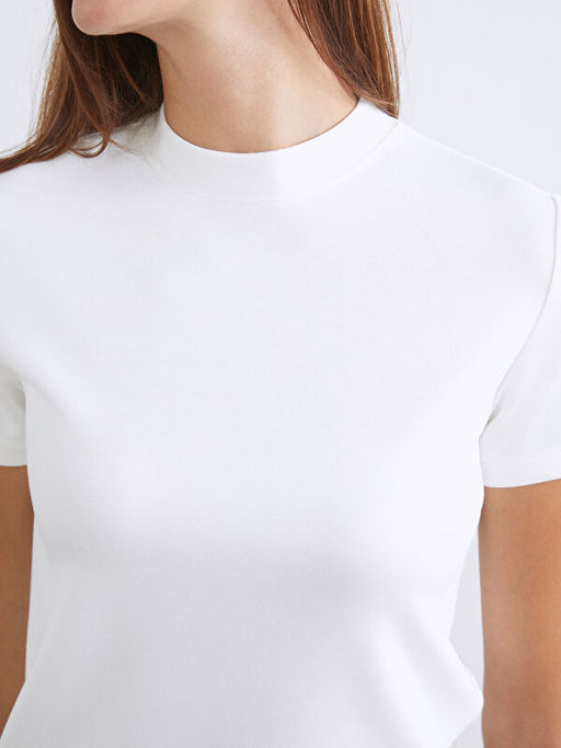 Bisiklet Yaka Kad?n Ti??rt