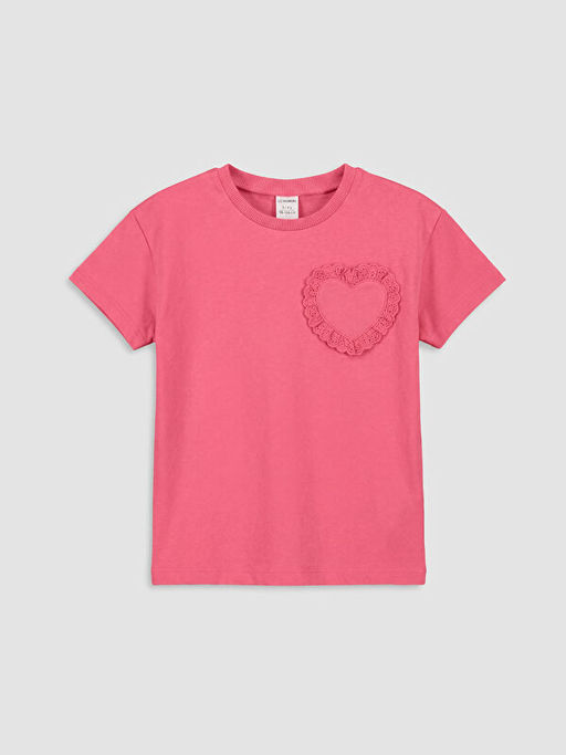 Bisiklet Yaka Nak??l? K?z ?ocuk Ti??rt