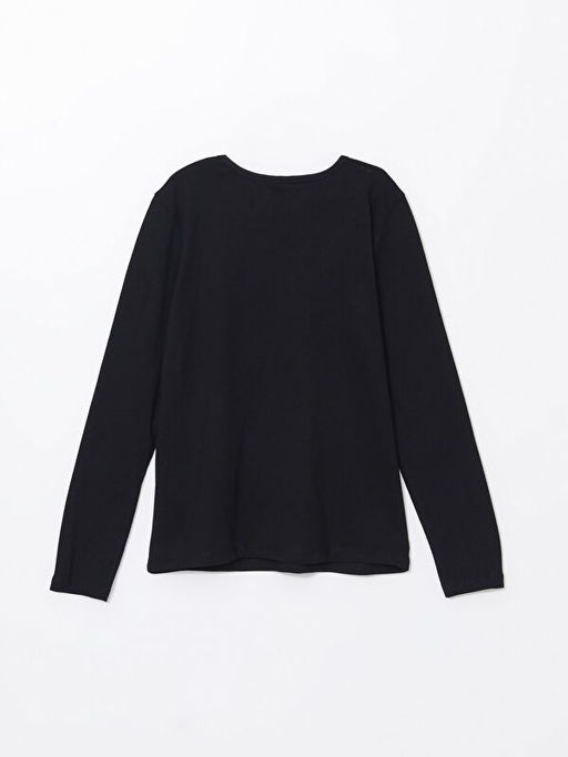 Bisiklet Yaka K?z ?ocuk Ti??rt - Waikiki фото 3