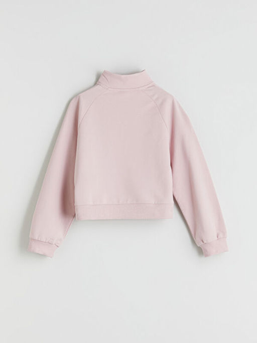 Dik Yaka K?z ?ocuk Sweatshirt