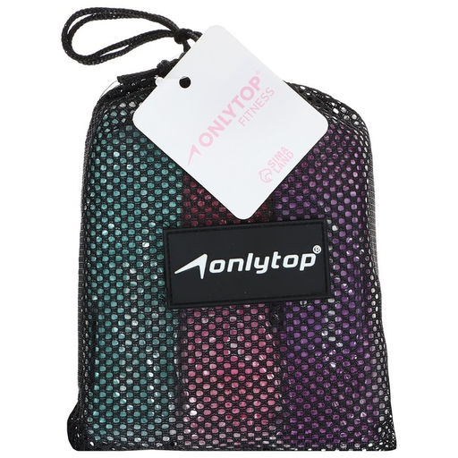 Набор из 3 петель для фитнеса ONLYTOP: нагрузка 18, 27, 36 кг, 204×4 см