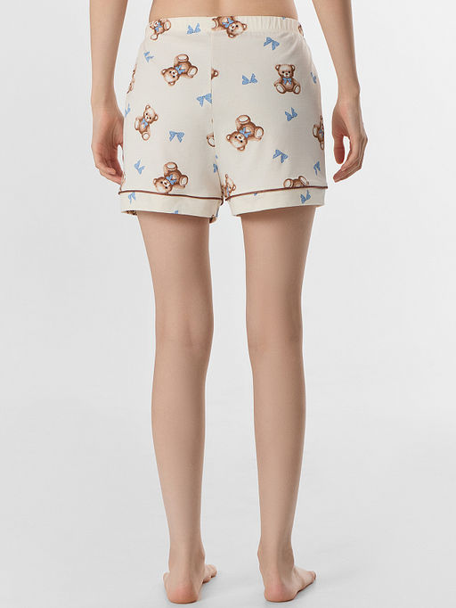 Комплект домашний женский молочный с принтом - Mark formelle фото 9