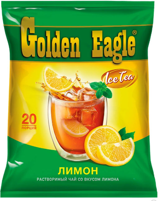 Golden Eagle. Растворимый чай со вкусом лимона мягкая упаковка, 20 пак.
