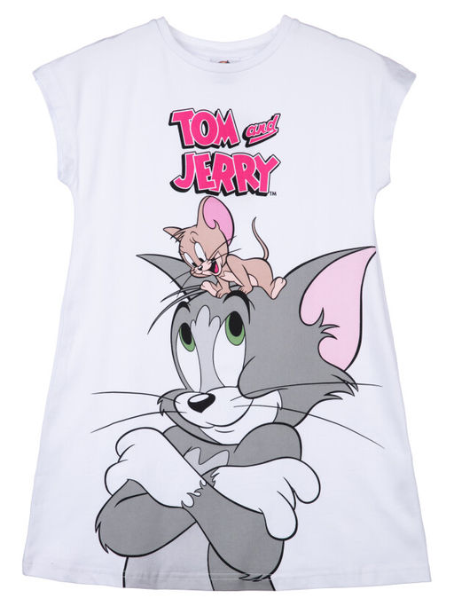 Сорочка ночная PlayToday Tom and Jerry для девочки хлопок с эластаном в ассортименте фото 5