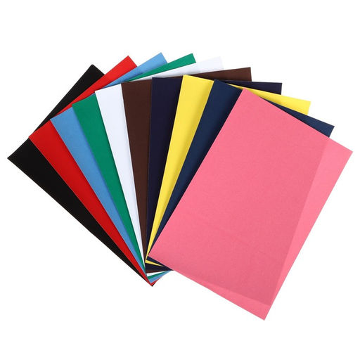 Набор бумаги бархатной А4, 10 листов, 10 цветов, плотность 110г/м2 - Calligrata фото 2