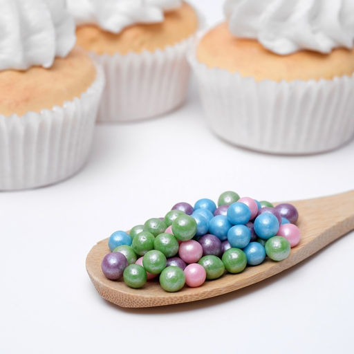 Посыпка кондитерская Жемчуг, взорванные зерна риса, микс, 6-8 мм 50 г - Simaland фото 2