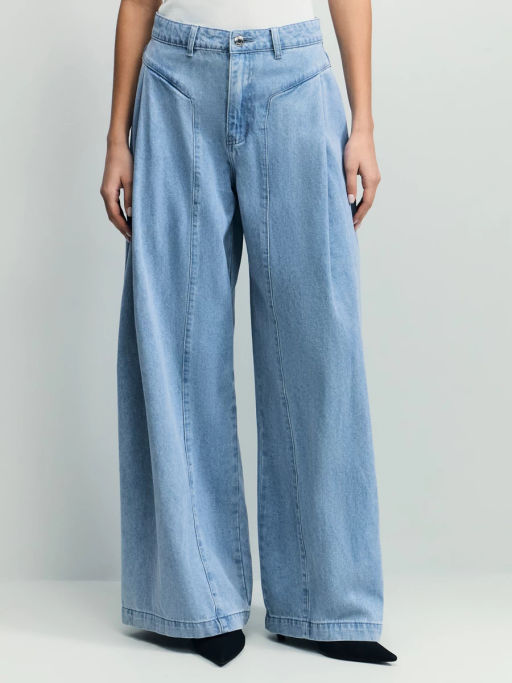 Джинсы ultra wide leg с высокой посадкой / Zarina  фото 3