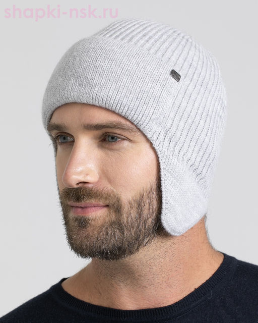 388 T Ушанка мужская флис (56-58)