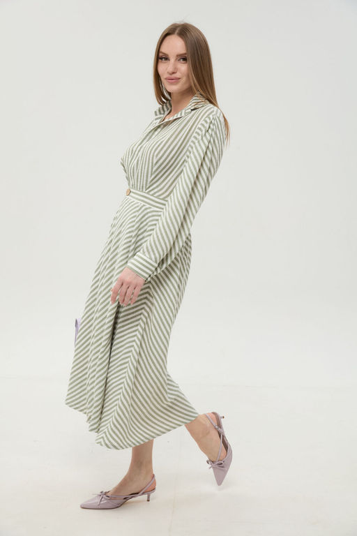 Платье NIKVA н962-3 мятные полосы  фото 5