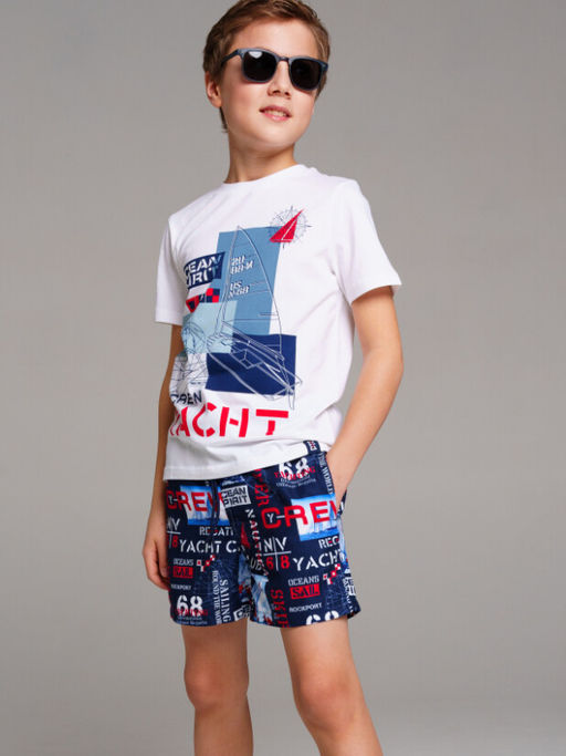 12411269 Шорты текстильные плавательные для мальчиков, средней длины - Playtoday фото 5