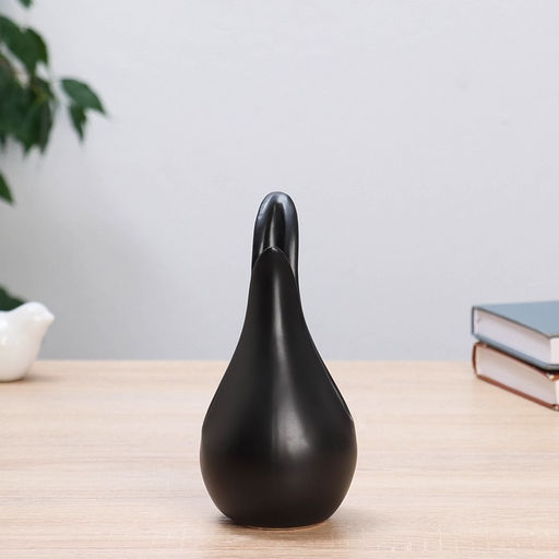 Ваза «Эллис», 17×8 см, керамика, чёрная