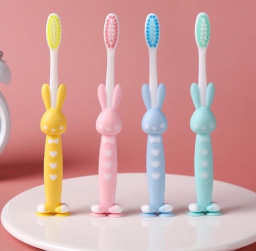 Набор детских зубных щеток HAPPY BEAR (4 шт.), 4-10 лет