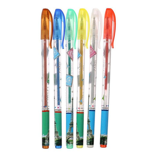 Набор гелевых ручек, 6 цветов, металлик, с блёстками, в блистере - Simaland фото 5