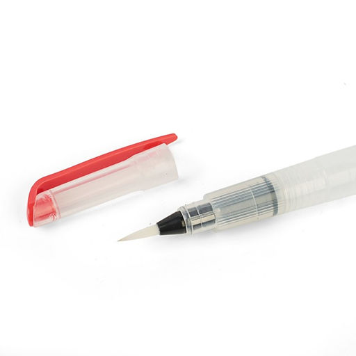 Набор кистей для каллиграфии, синтетика, 3 штуки: № 1, 2, 3, круглые, с резервуаром для воды, туши, чернил