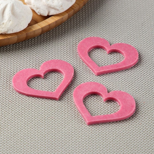 Силиконовая форма Сердце для шоколада, 5,5?4 см, прозрачная - Simaland фото 3