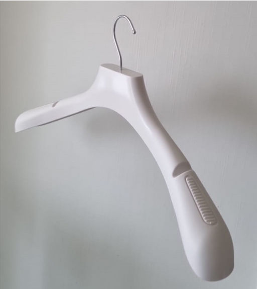 Вешалка пластиковая белая размер 52-54 (ФС 45/5) 5 шт - Магазин вешалок фото 7
